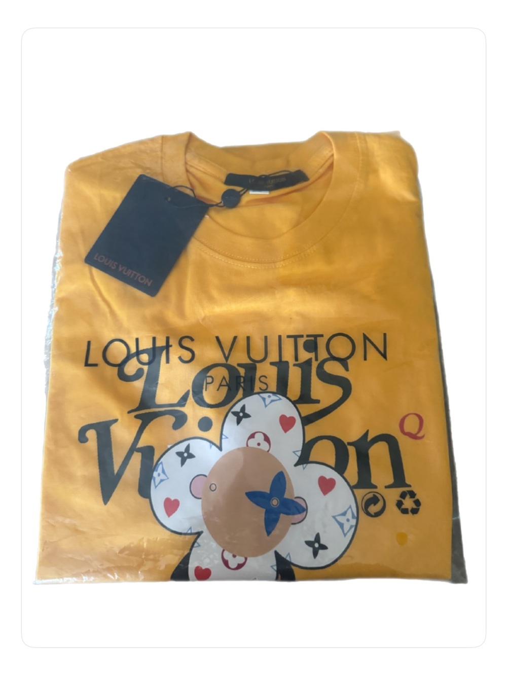 Louis Vuitton  Adults Yellow Graphic Logo Tee